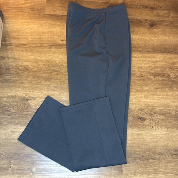 Merona Pull On Gray Stretch Wide Leg High Waist Pants Women’s Large - Picture 4 of 5